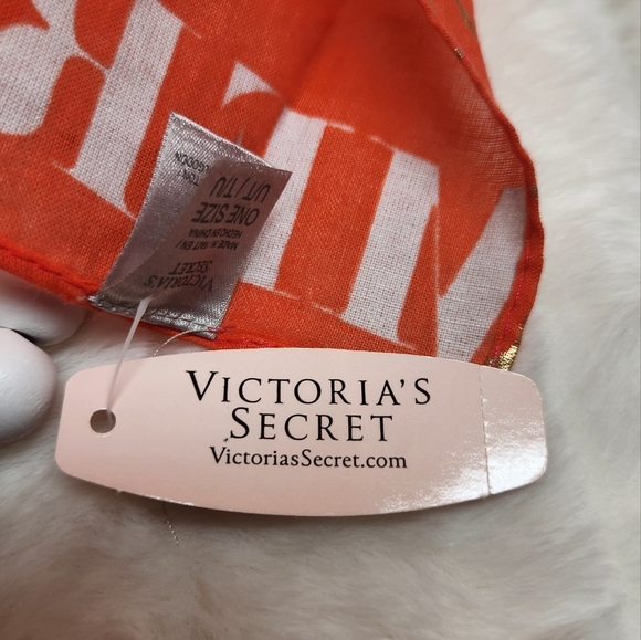 Victoria's Secret Pink and Orange Beach Sarong Cover Up.  NWT - Picture 7 of 9